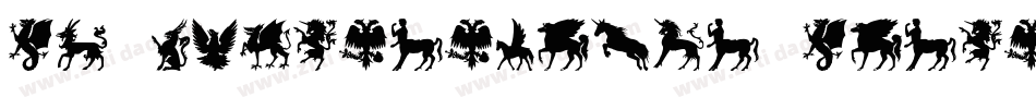 SL Mythological Silhouettes字体转换